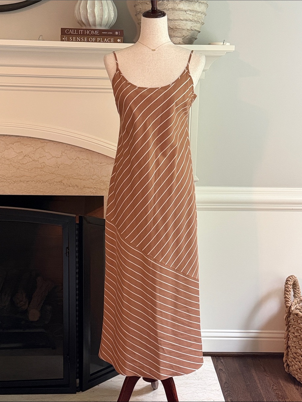 Jenni Kayne Kendall Midi Maxi Stripe Slip Dress